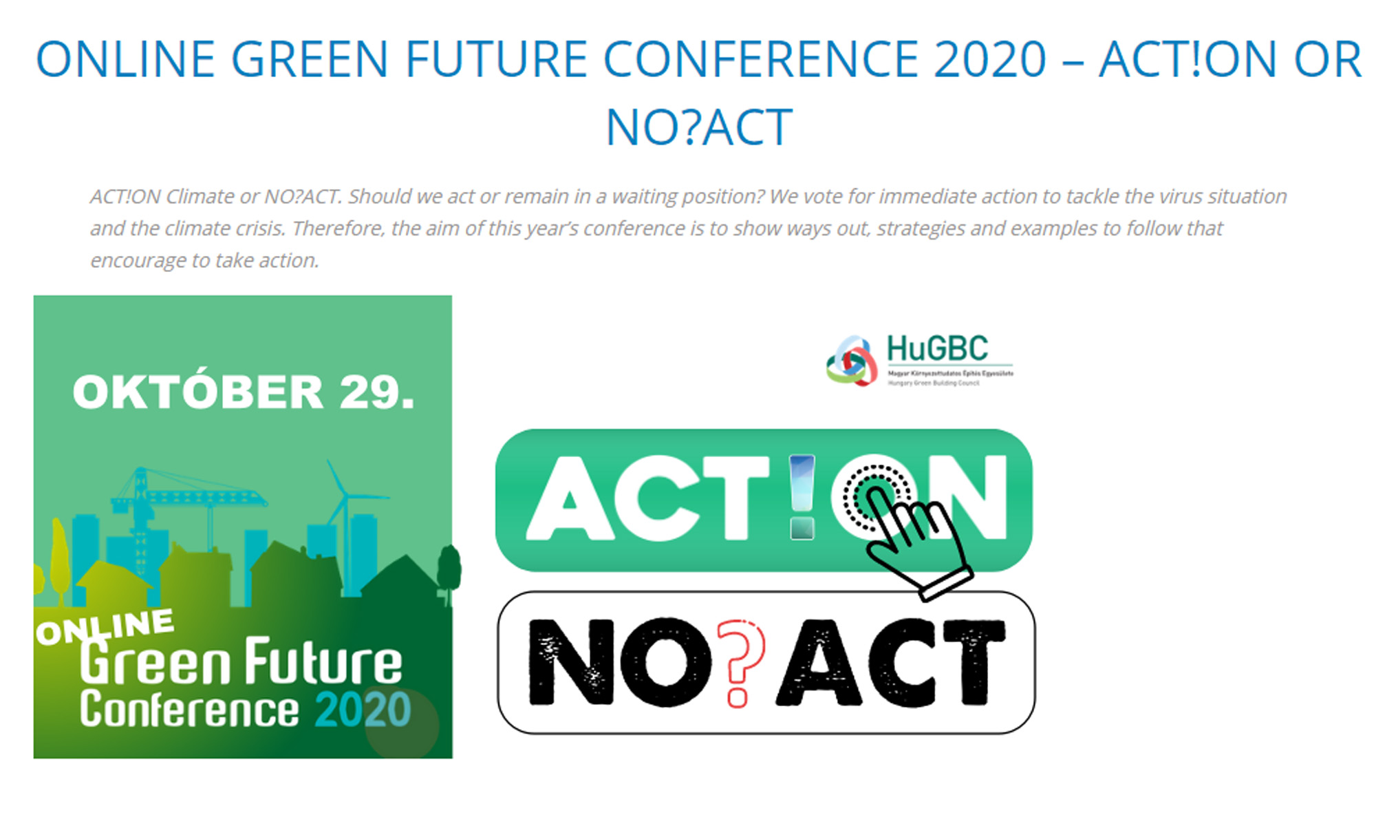 Zúčastněte se Online konference o zelených budovách green future: příklady z Holandska